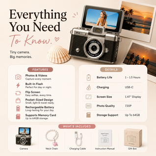 Nayo22™ Pocket Memory Camera